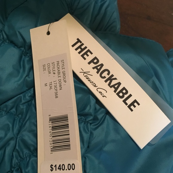 BNWT Packable DOWN Kenneth Cole Puffer Coat - Picture 3 of 7